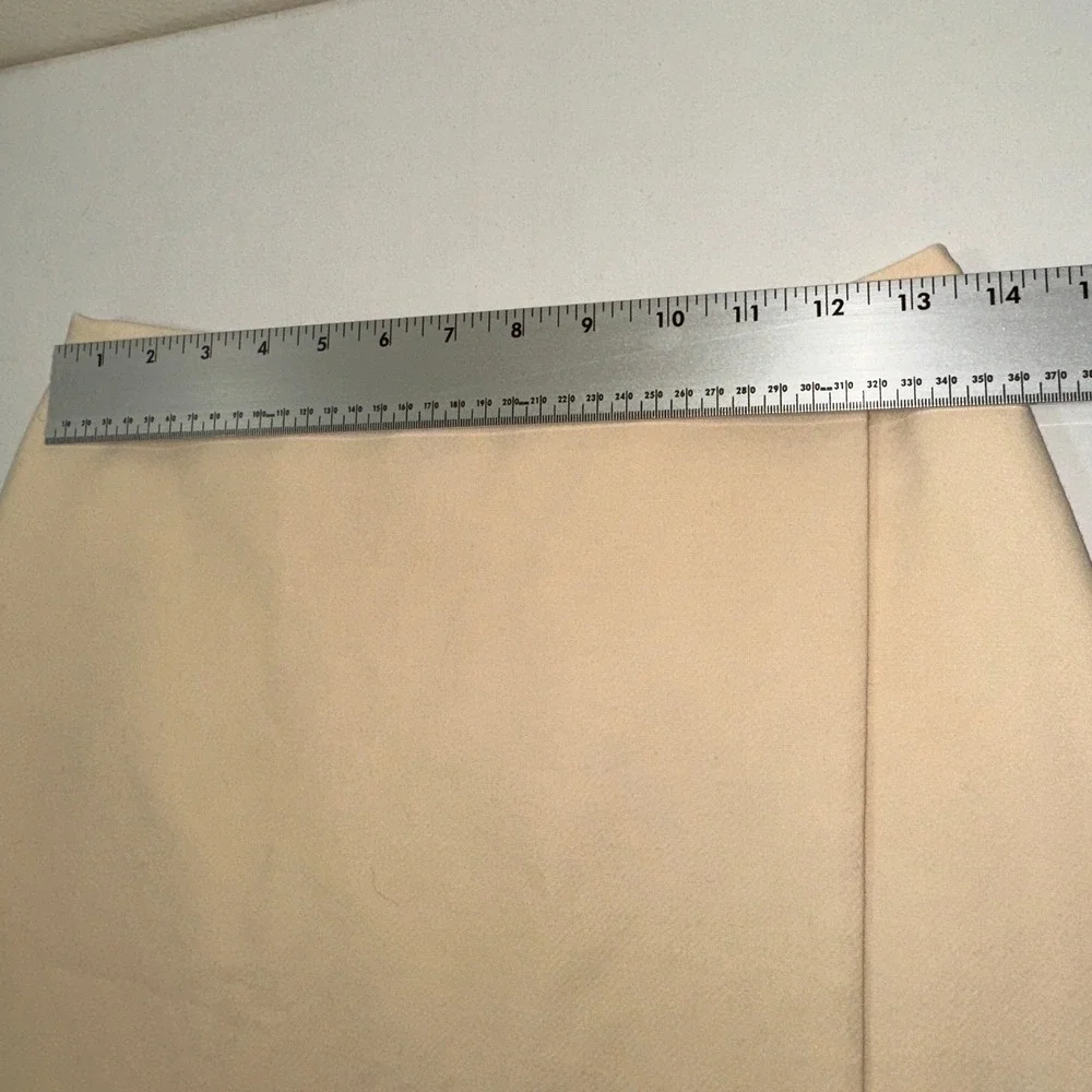 Ann Taylor Loft Wrap Mini Skirt Women Size 0‎ Ivory Button Detail